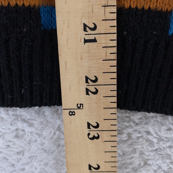 Vintage Spunky Geometric Knit Sweater BOXY Medium Pattern Cottagecore Grannycore - Picture 5 of 8